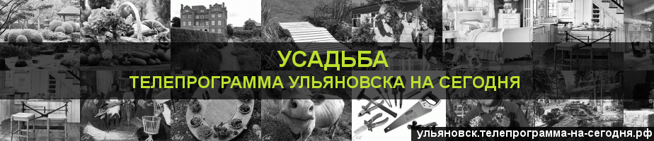 Телепрограмма на сегодня канала Усадьба, Ульяновск